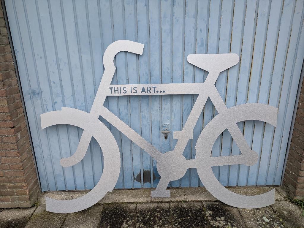 Te Koop: aluminium decoratie Fiets, Ophalen, Nieuw