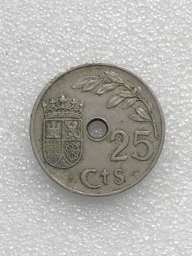 25 pesetas 1937, Spanje., Verzenden, Overige landen, Losse munt