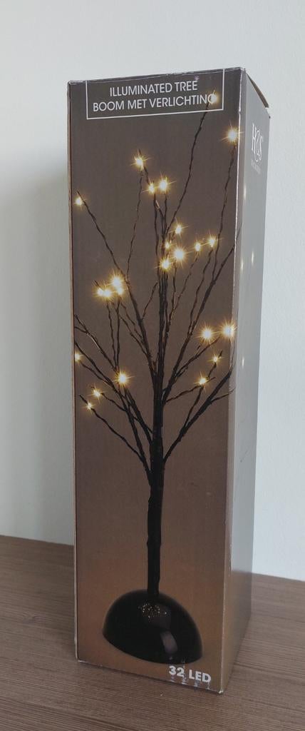 H&S Decoration boom met 48 lampjes 60 cm hoog op batterijen, Ophalen of Verzenden, Zo goed als nieuw