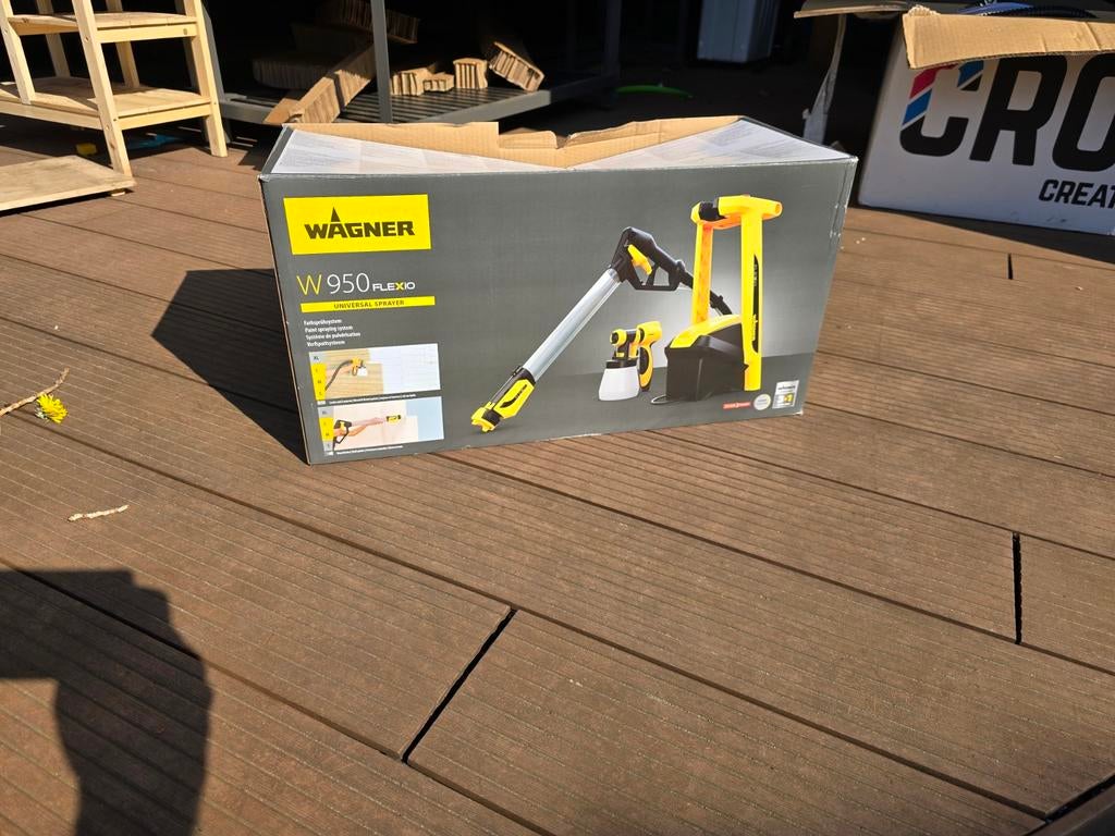 Wagner W950 Flexio Verfspuit - Zo goed als nieuw, Doe-het-zelf en Verbouw, Schildersmaterialen, Ophalen