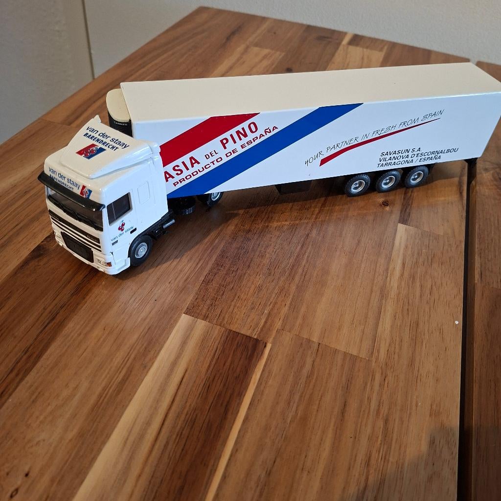 VAN DER STAAY BARENDRECHT 95 XF DAF KOELER CBN ECHT WIT NW., Verzenden, Nieuw, Bus of Vrachtwagen, Lion Toys