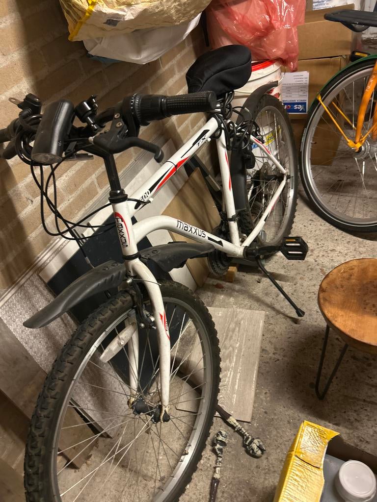 Maxxus Mountainbike - Wit/Zwart, Gebruikt, Overige merken, Gebruikt, Heren, Ophalen of Verzenden