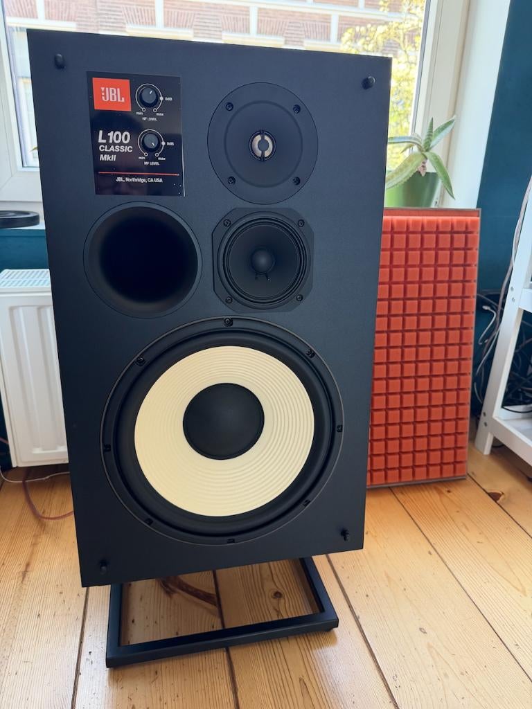 JBL L100 Classic in iconisch oranje, JBL, Ophalen of Verzenden, Zo goed als nieuw, 120 watt of meer