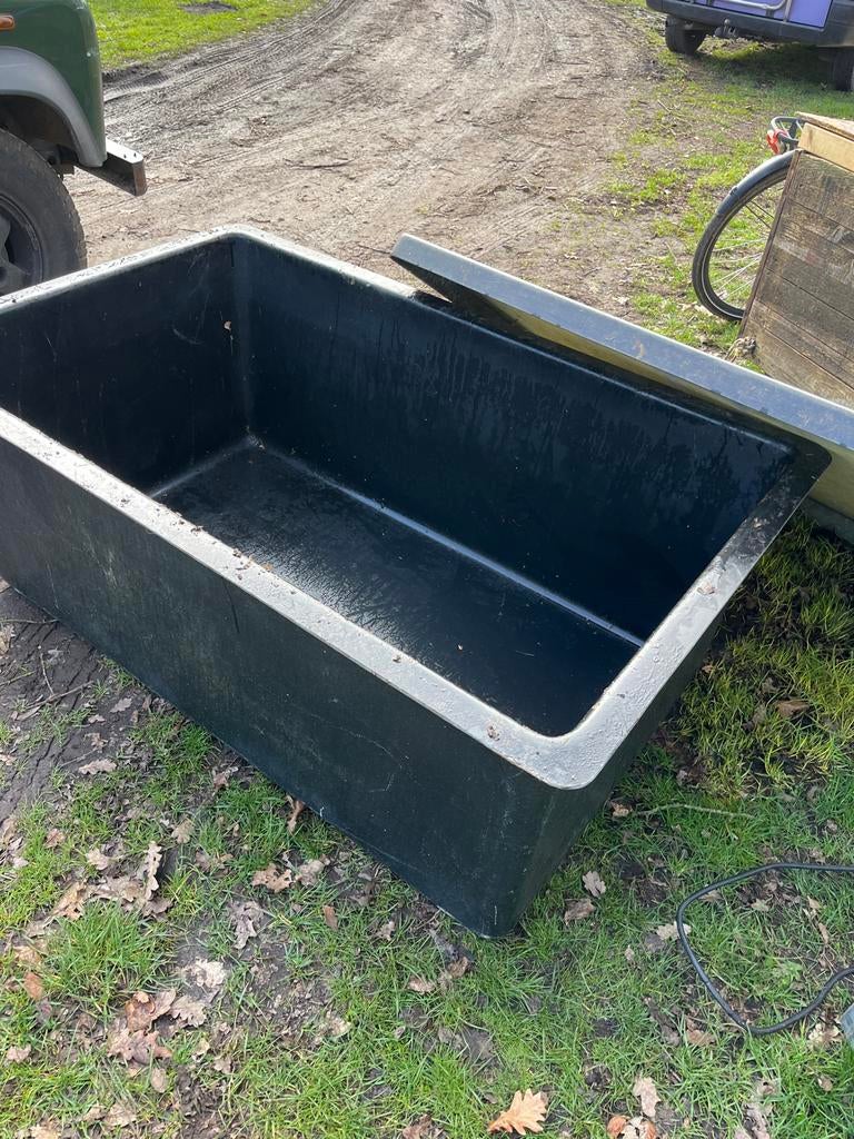 Zwarte rechthoekige bak, Tuin en Terras, Zwembaden, Gebruikt, Minder dan 80 cm, Overige typen, Ophalen of Verzenden