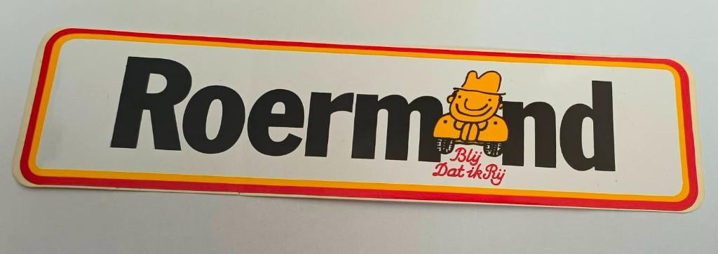 Sticker blij dat ik rij Roermond, Verzamelen, Ophalen of Verzenden, Nieuw, Overige typen