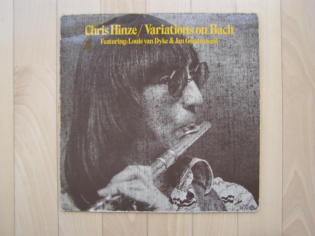 LP Chris Hinze – Variations on Bach; dwarsfluit jazz, 1976, 1960 tot 1980, Gebruikt, Ophalen of Verzenden, 12 inch