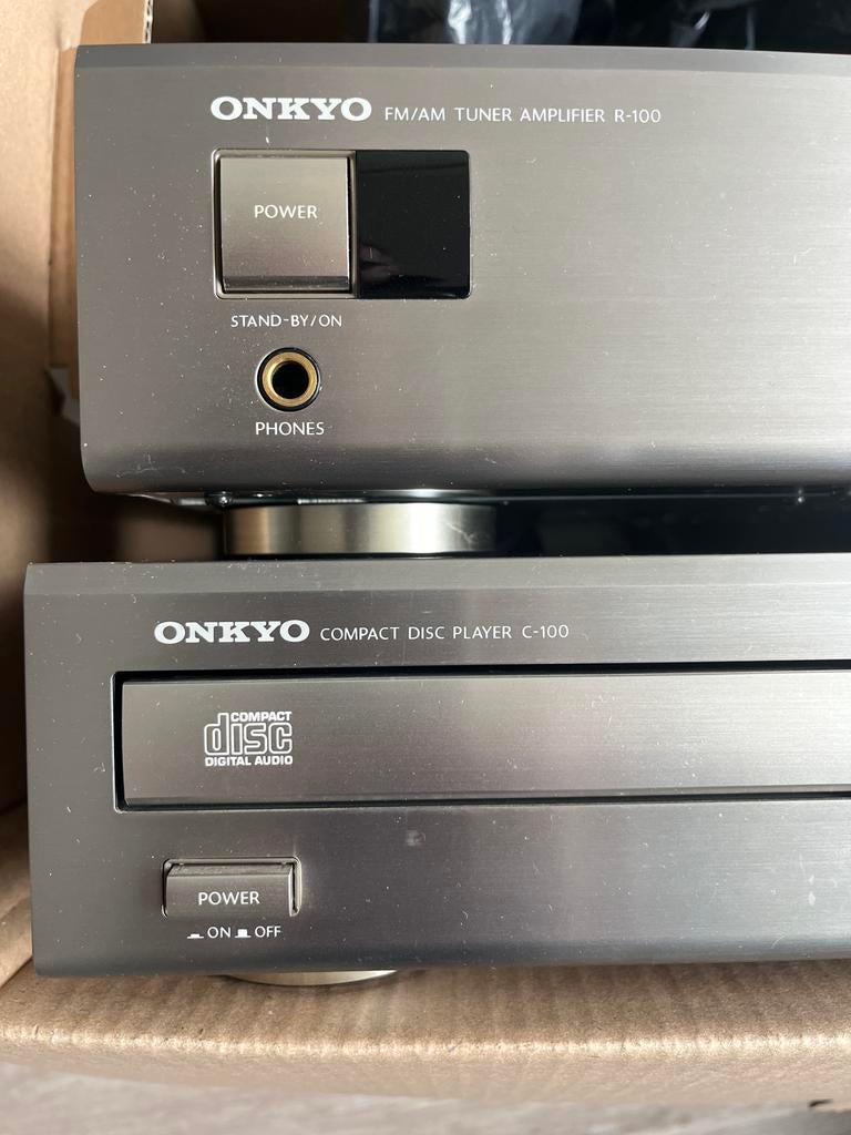 Onkyo R-100 Receiver & C-100 CD Speler Set, Overige merken, Gebruikt, Cd-speler, Losse componenten