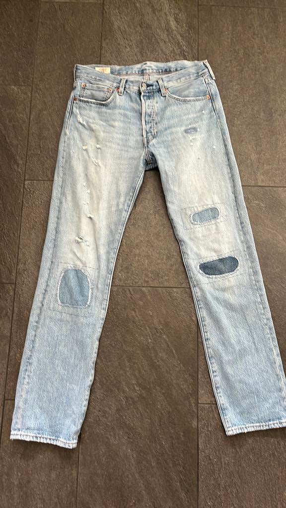 Levis 501 anniversary, Kleding | Heren, Spijkerbroeken en Jeans, Ophalen of Verzenden, Zo goed als nieuw, Blauw, W32 (confectie 46) of kleiner