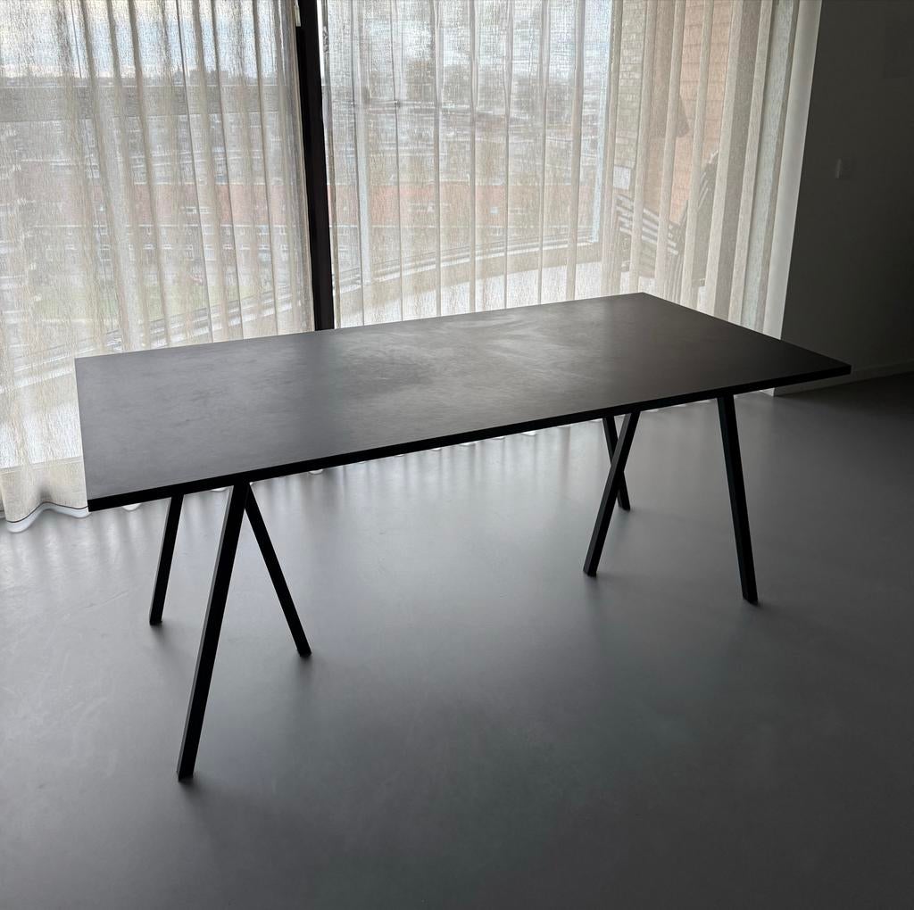 Hay loop tafel zwart, Huis en Inrichting, Tafels | Eettafels, Ophalen, Gebruikt, 50 tot 100 cm, Vier personen
