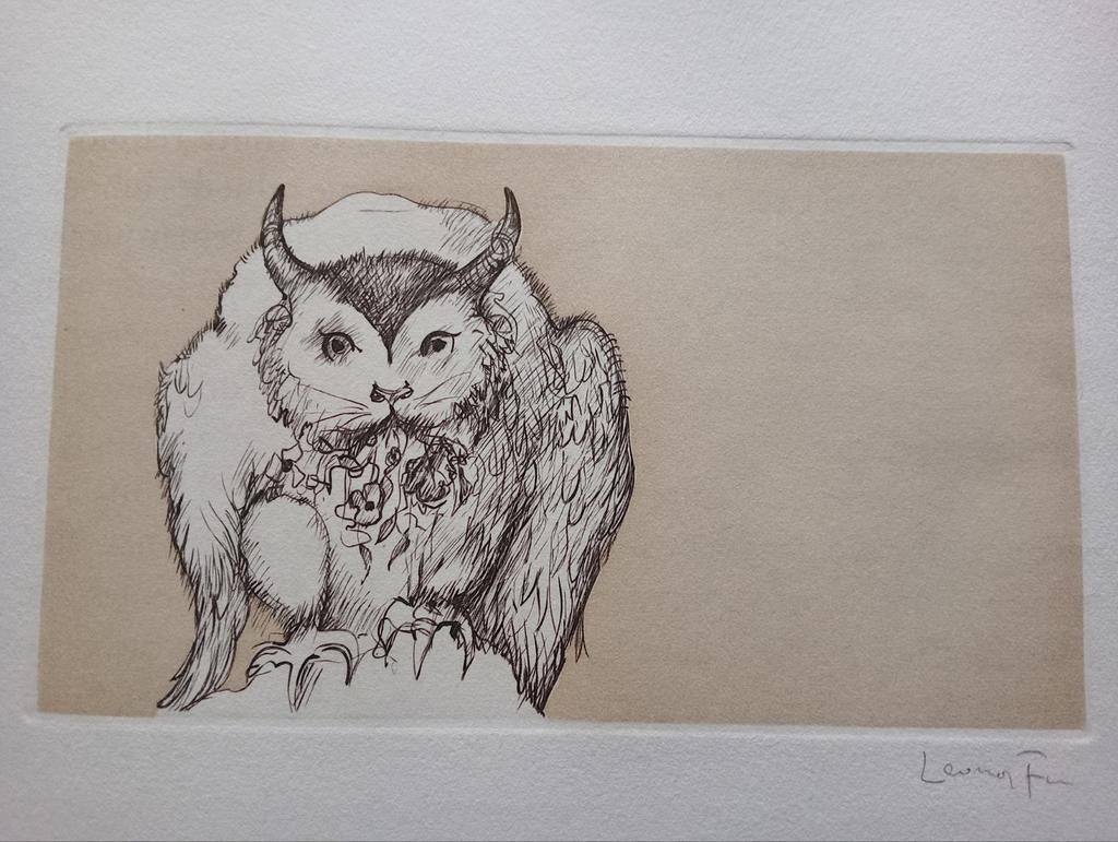 Leonor Fini Ets Le Nycticorax Mystica Idealis surrealisme 75, Ophalen of Verzenden