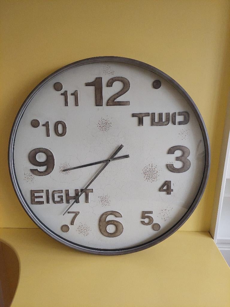 grote wandklok, Ophalen, Gebruikt, Analoog, Wandklok