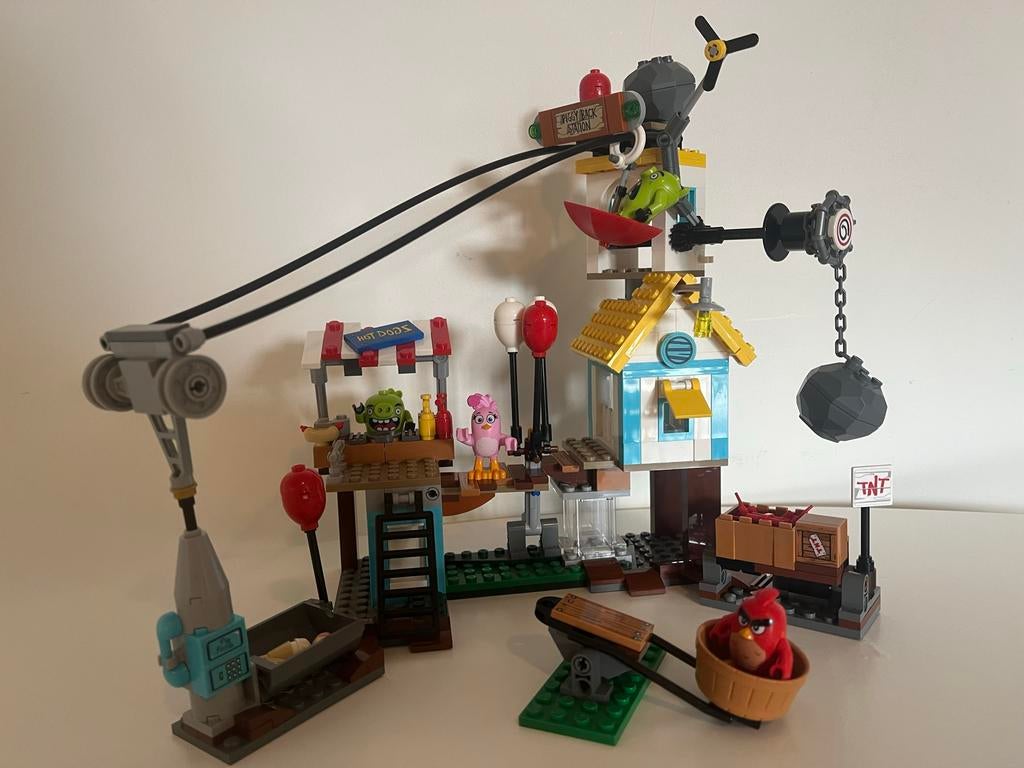 Lego 75824 Angry Birds Piggy Pirate Ship - Complete Set, Ophalen of Verzenden, Zo goed als nieuw, Complete set, Lego