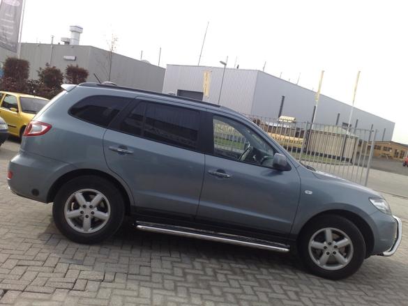 Hyundai Santa Fe Sidebars met aluminium trede