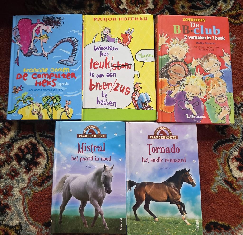 5 verschillende boeken, Mistral en Tornado, De computerheks, Boeken, Kinderboeken | Jeugd | onder 10 jaar, Ophalen of Verzenden