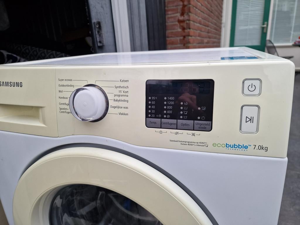 Te koop een goed samsung eco bubble wasmachine  van 7kg, Witgoed en Apparatuur, Wasmachines, Ophalen of Verzenden, Zo goed als nieuw
