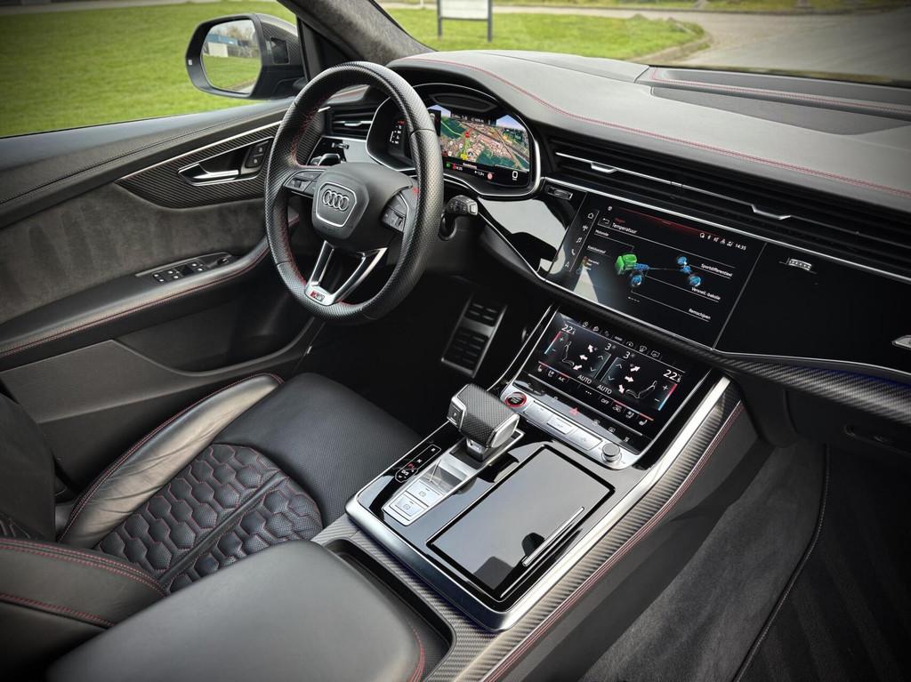 Audi RSQ8 4.0 TFSI Q8 quattro RS Dynamic +|Akrapovic|Keramis, Auto's, Gebruikt, 600 pk, Zwart, Bedrijf