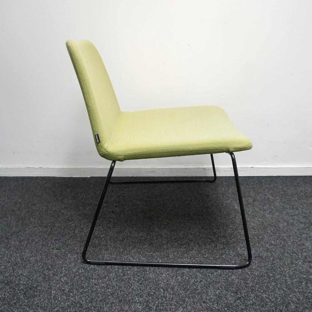 Johanson Mind EC Design Fauteuils | Effen Groen / Zwart, Gebruikt, -, -, 75 tot 100 cm