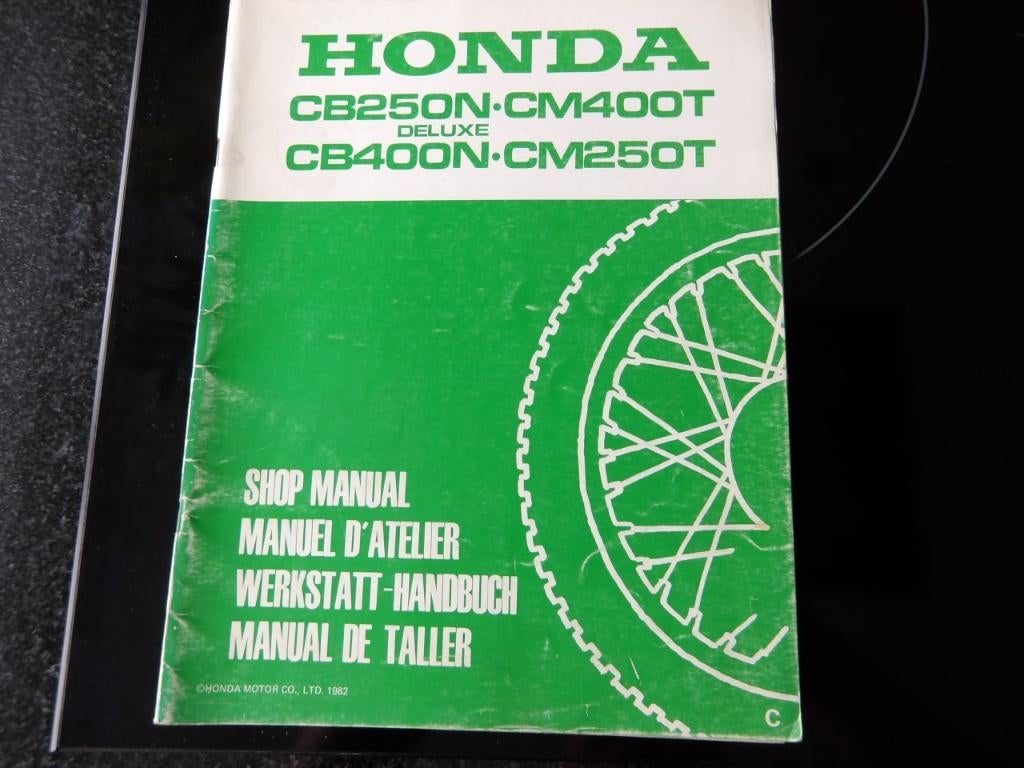 Honda werkplaatshandboek CB250N deluxe CM400T CB400N CM250T, Motoren, Verzenden, Honda