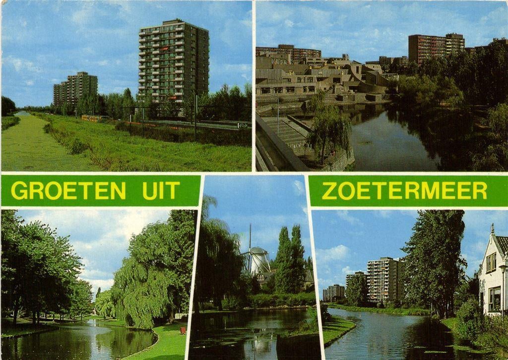 Groeten uit Zoetermeer - 5 afb - 1983 gelopen, Verzamelen, Ansichtkaarten | Nederland, Ophalen of Verzenden, Voor 1920, Gelopen