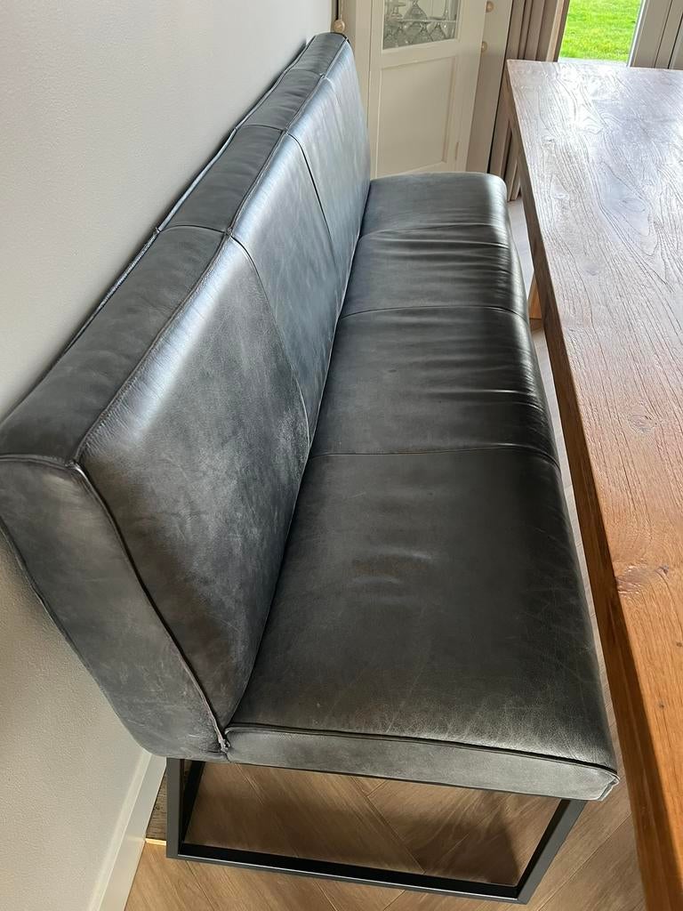 Eetkamerbank Lara, Huis en Inrichting, Stoelen, Ophalen, Leer, Zo goed als nieuw, Vier