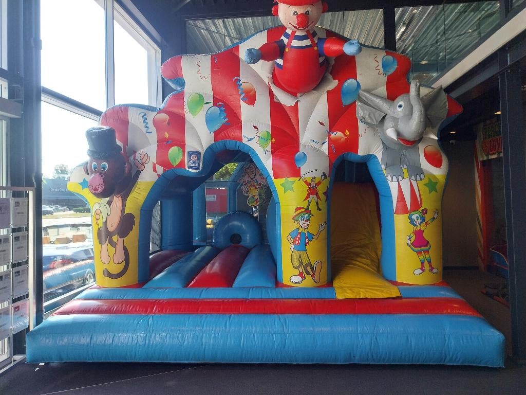 clown disco springkussen te huur, Hobby en Vrije tijd, Verzenden, Zo goed als nieuw, Overige