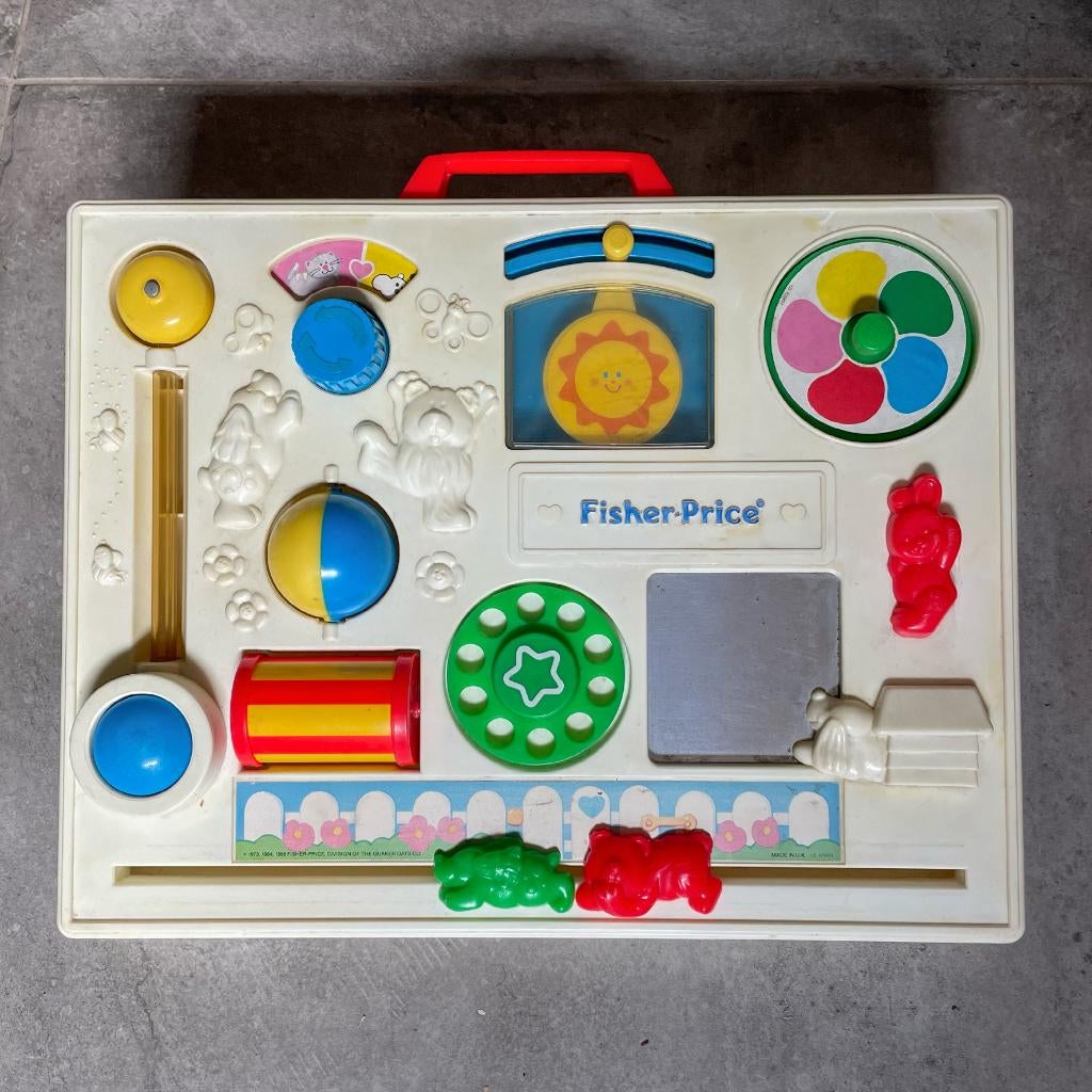 Vintage, retro Fisher Price Activity Centre voor in de box, Kinderen en Baby's, Speelgoed | Fisher-Price, Gebruikt, Overige typen