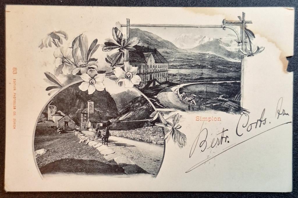 Simplon Zwitserland 1902, Ophalen of Verzenden, Voor 1920, Gelopen, Overig Europa
