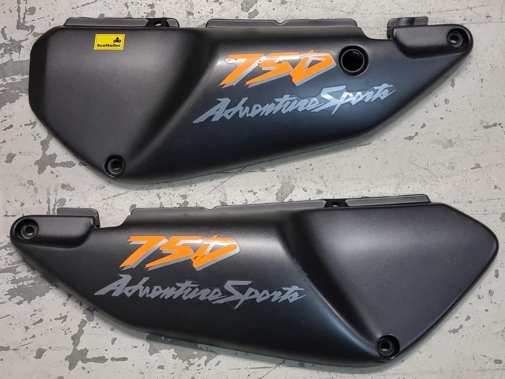 Honda Africa Twin XRV 750 RD07 zijkappen links+rechts, Ophalen of Verzenden, Gebruikt