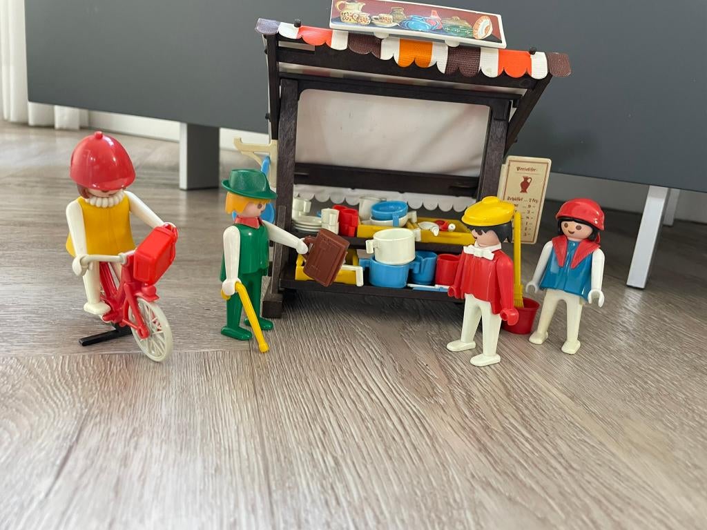 playmobil vintage marktkraam 3486, Ophalen of Verzenden, Gebruikt, Complete set