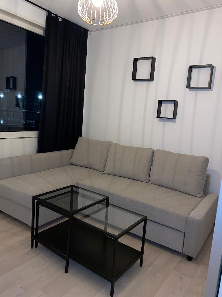 IKEA Friheten hoek(slaap)bank, Ophalen, 125 tot 150 cm, Tweepersoons, Zo goed als nieuw