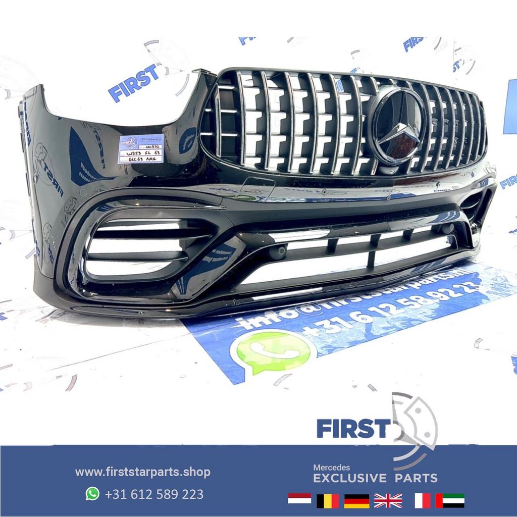 W253 GLC FACELIFT 63 S AMG COMPLETE VOORBUMPER ZWART origine, Gebruikt, -, Voor, Ophalen of Verzenden
