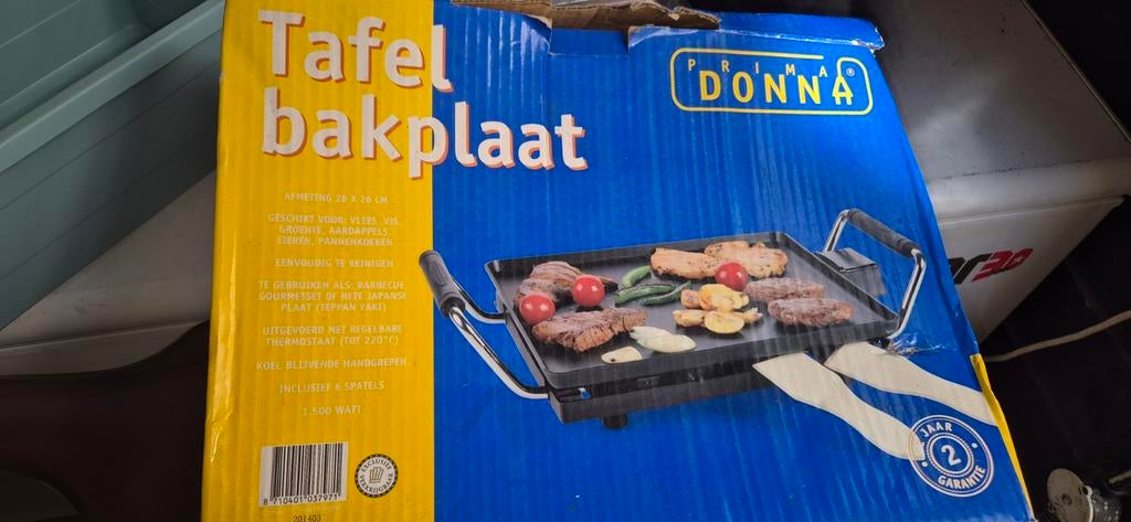 Prima Donna Bakplaat 2 pers, Witgoed en Apparatuur, Gourmetstellen, Ophalen, Nieuw, Minder dan 4 personen