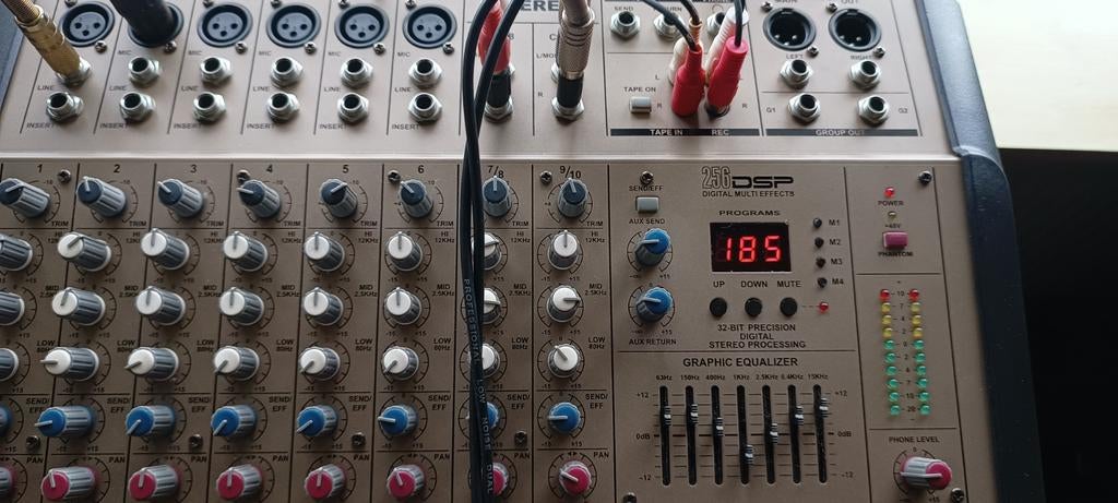 Gatt-510 Powermixer 2x250 W - Ideaal voor Café/Band/Koor, Muziek en Instrumenten, Ophalen of Verzenden, Gebruikt, 5 tot 10 kanalen