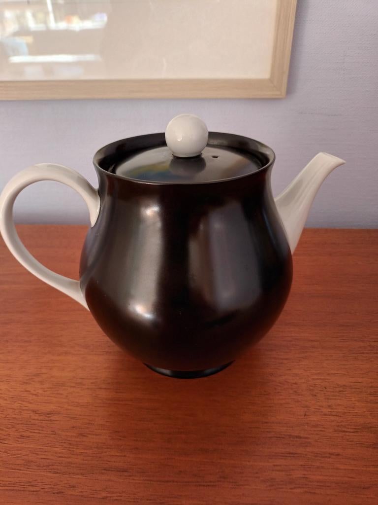 Mosa Select Maastricht- theepot zwart/wit, Ophalen of Verzenden