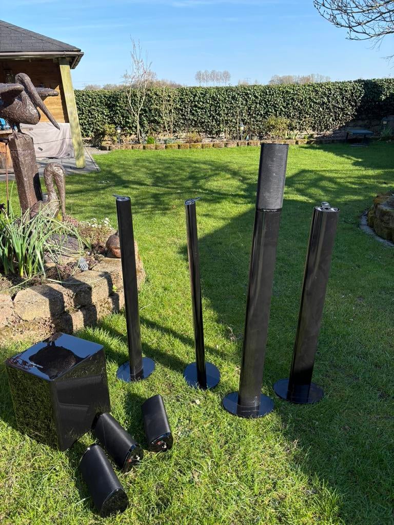 Harman kardon subwoofer met 4 speakers op zuil, Ophalen, Subwoofer, Zo goed als nieuw, Sonos