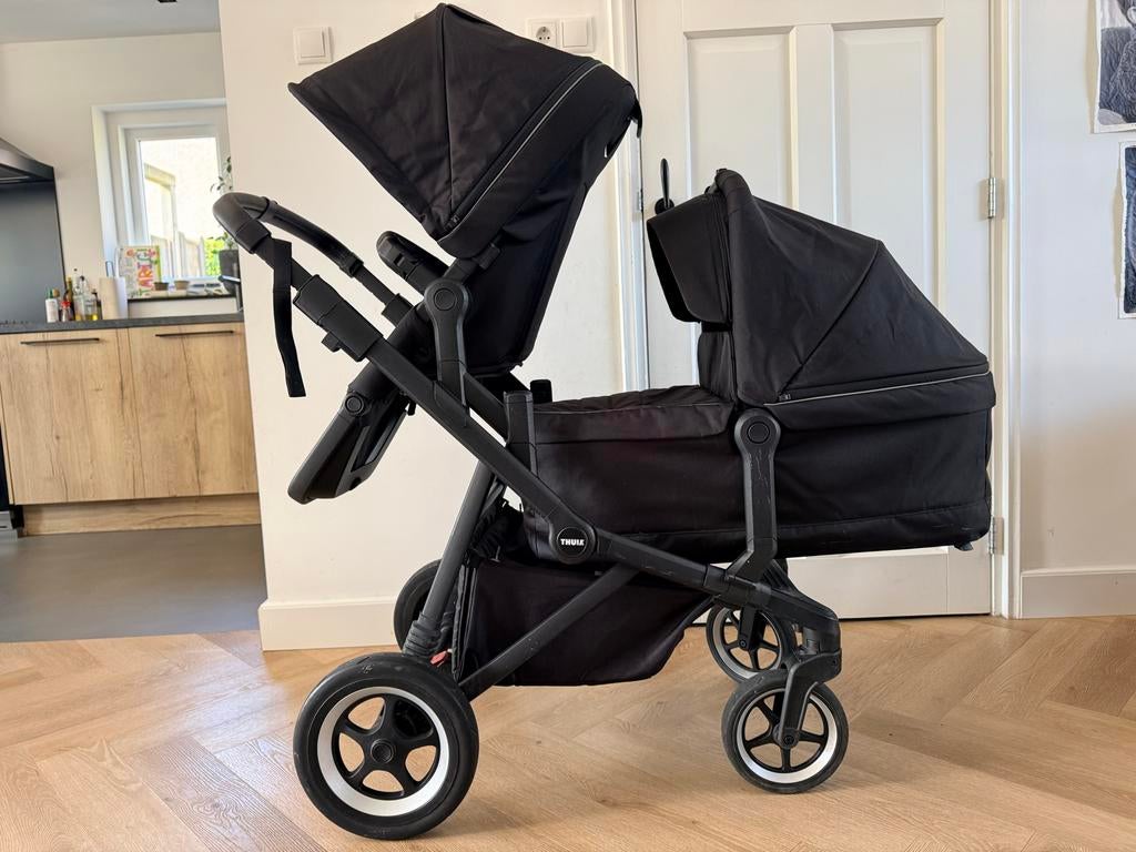 Thule Sleek Midnight Black Complete Set, Duowagen, Zo goed als nieuw, Combiwagen, Ophalen