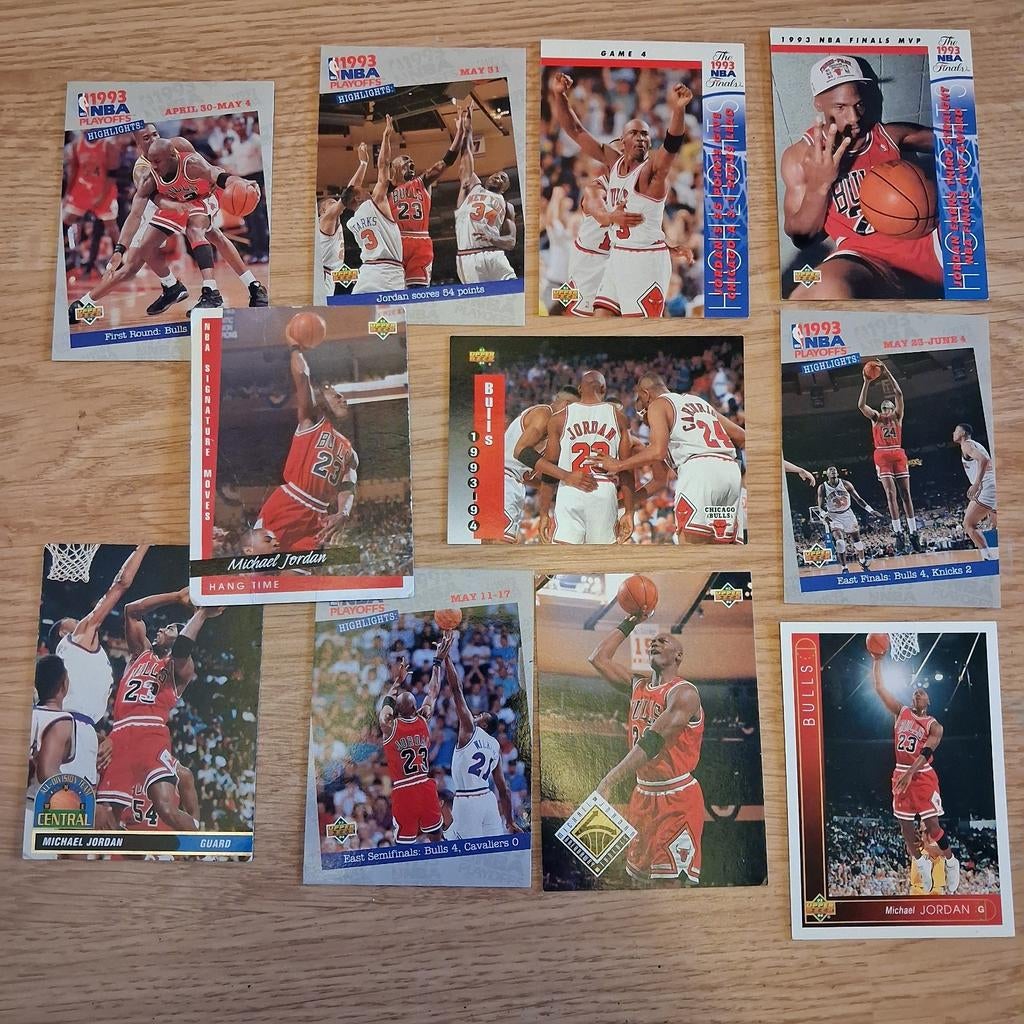 Michael Jordan Basketbalkaarten, Ophalen of Verzenden, Gebruikt, Overige sporten, Spelerskaart