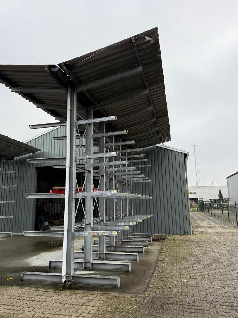 2 sets draagarmstelling stelling dubbelzijdig verzinkt + dak, Ophalen