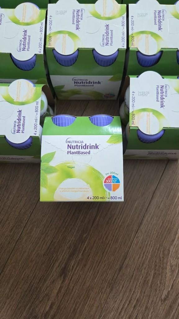 12x Nutridrink plantbased mango-passievruchten 800ML, Diversen, Ophalen of Verzenden
