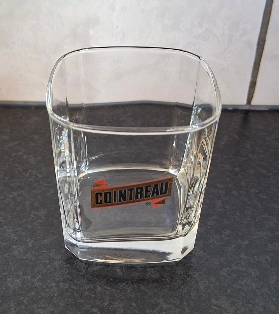 Cointreau glas - vierkant model, Verzamelen, Ophalen of Verzenden, Gebruikt