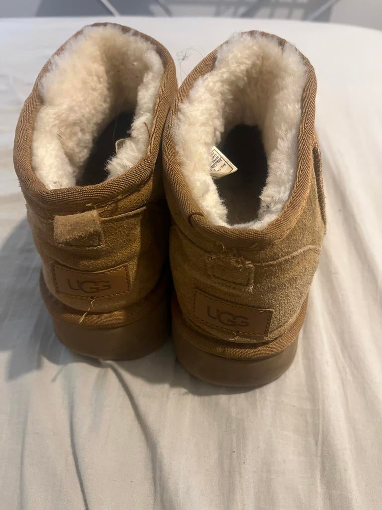 Ugg Mini Platform Chestnut Maat 39, Kleding | Dames, Schoenen, Ophalen of Verzenden, Gedragen, Bruin, Lage of Enkellaarzen