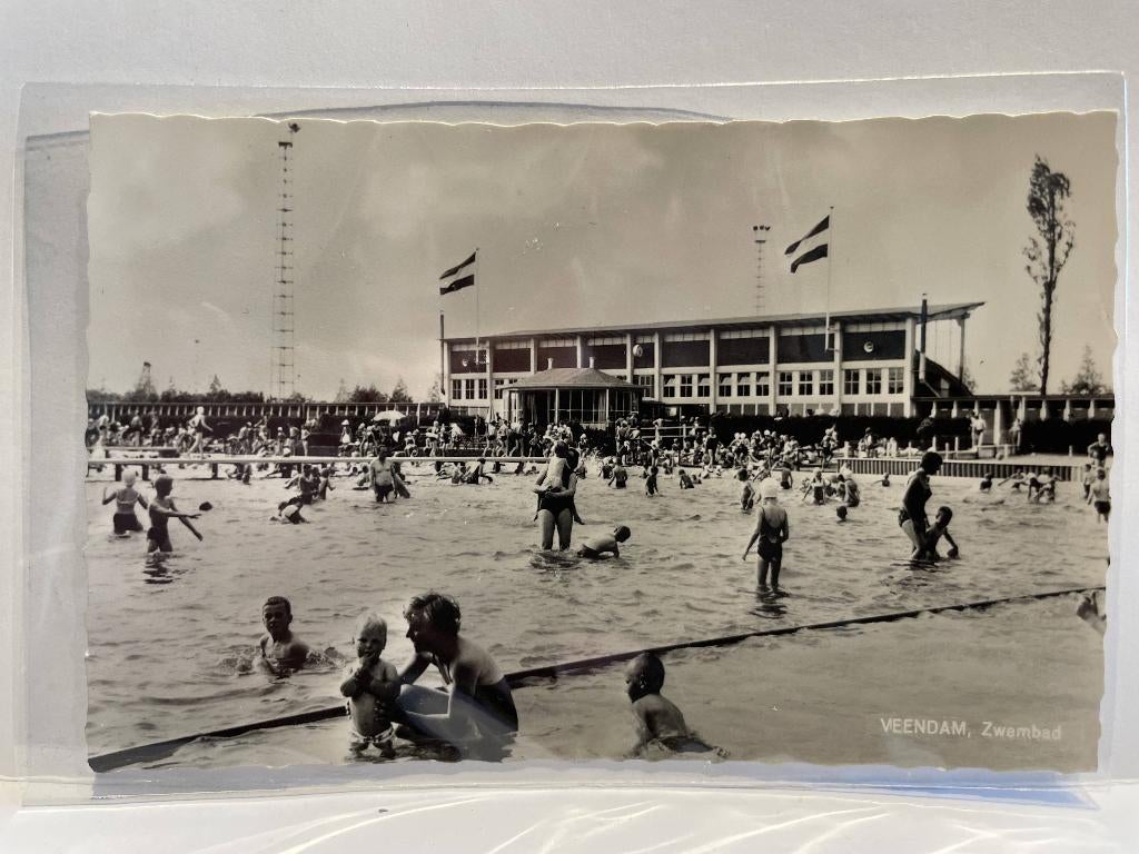 Veendam - Zwembad, Verzenden, 1960 tot 1980, Ongelopen, Groningen