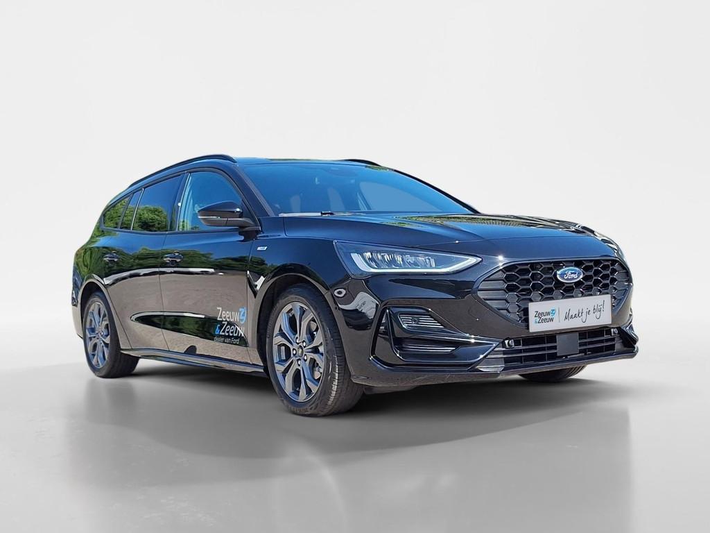 Ford Focus Wagon 1.0 EcoBoost Hybrid ST Line | DEMO | Adapti, 12 maanden, Gebruikt, Adaptive Cruise Control, Zwart