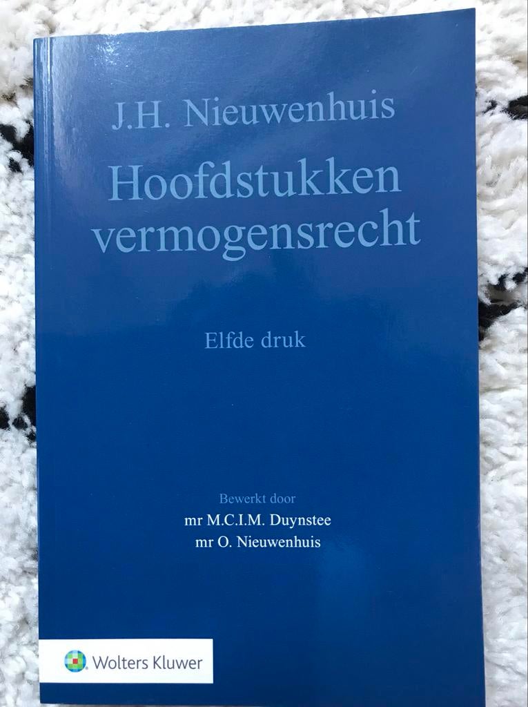 Studieboek Hoofdstukken vermogensrecht - Nieuwstaat, Boeken, Studieboeken en Cursussen, Ophalen of Verzenden, Gamma, Nieuw, WO