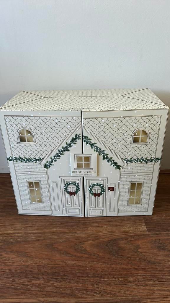 Lege adventskalender huis, Verzamelen, Poppenhuizen en Toebehoren, Zo goed als nieuw, Poppenhuis, Ophalen of Verzenden