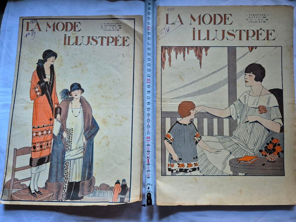 La Mode Illustrée - Modetijdschriften uit 1924, Ophalen of Verzenden, 1920 tot 1940