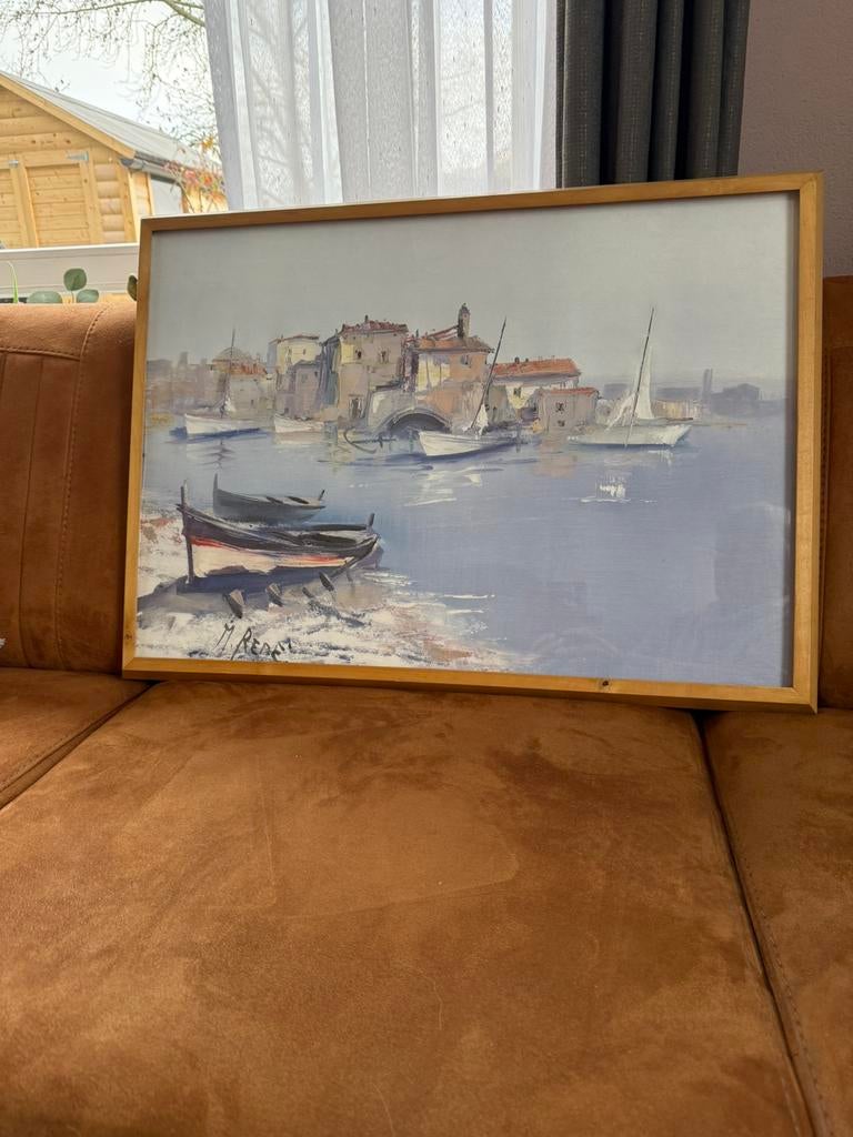 Schilderij pastel kleuren, Ophalen