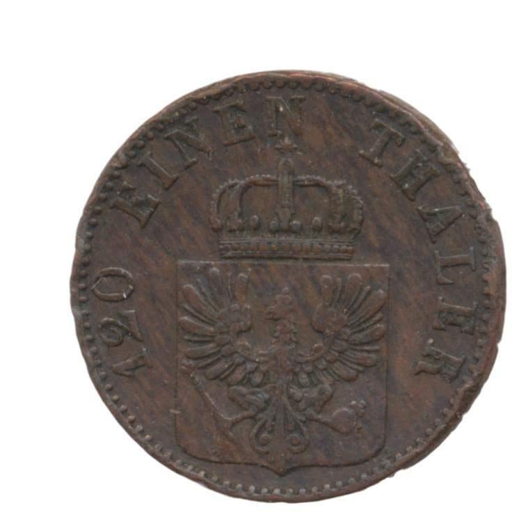 Pruisen 3 Pfenninge 1/120 Thaler 1862-A, Ophalen of Verzenden, Duitsland, Losse munt