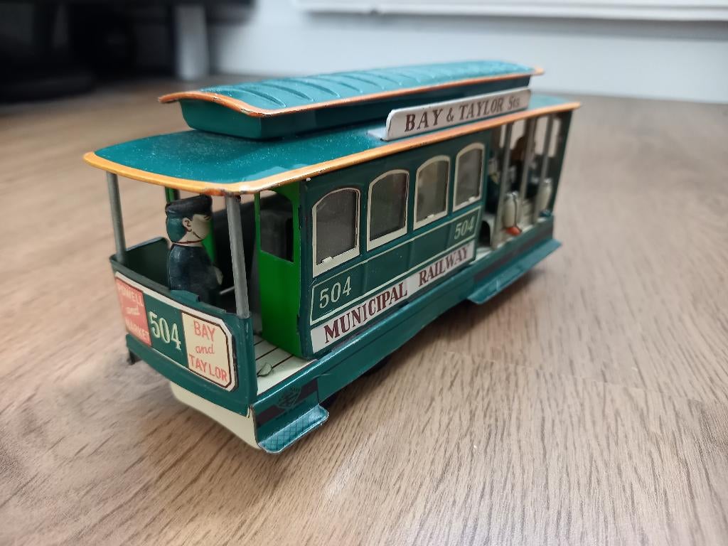 Vintage Tinnen Speelgoedmodel San Francisco kabeltram, Ophalen of Verzenden, Zo goed als nieuw