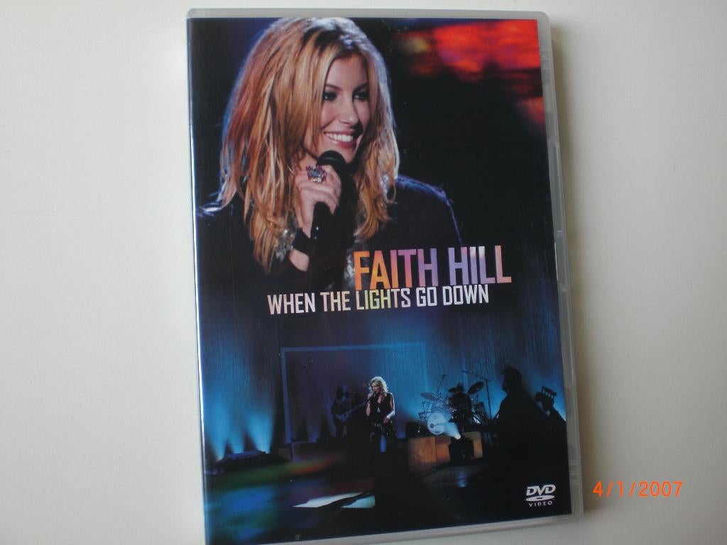 dvd Faith Hill When the Lights go Down, Alle leeftijden, Ophalen of Verzenden, Zo goed als nieuw, Muziek en Concerten